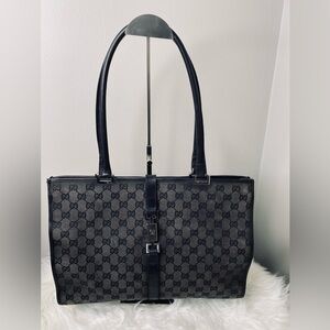 Gucci Jackie Large Tote Bag with Certificate of Authenticity Early 2000 Vintage